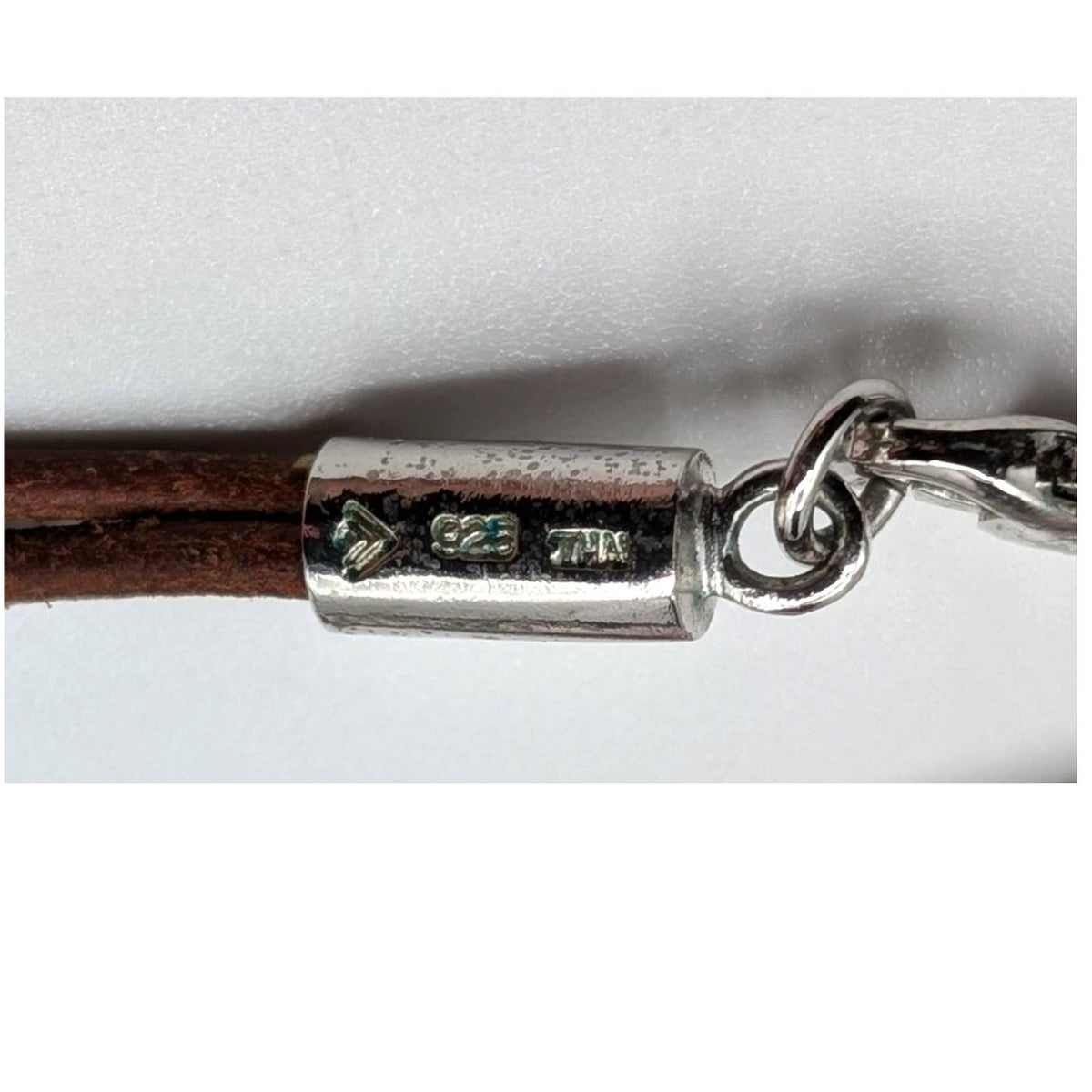 925 Sterling Silver Australian Boulder Opal Pendant 16" Silpada Cord Necklace