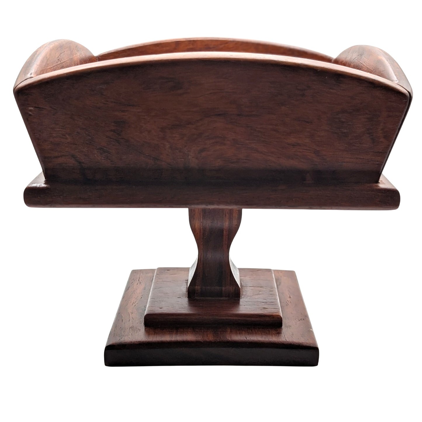 Vintage Colonial 60s Wooden Pedestal Compote Fruit Bowl