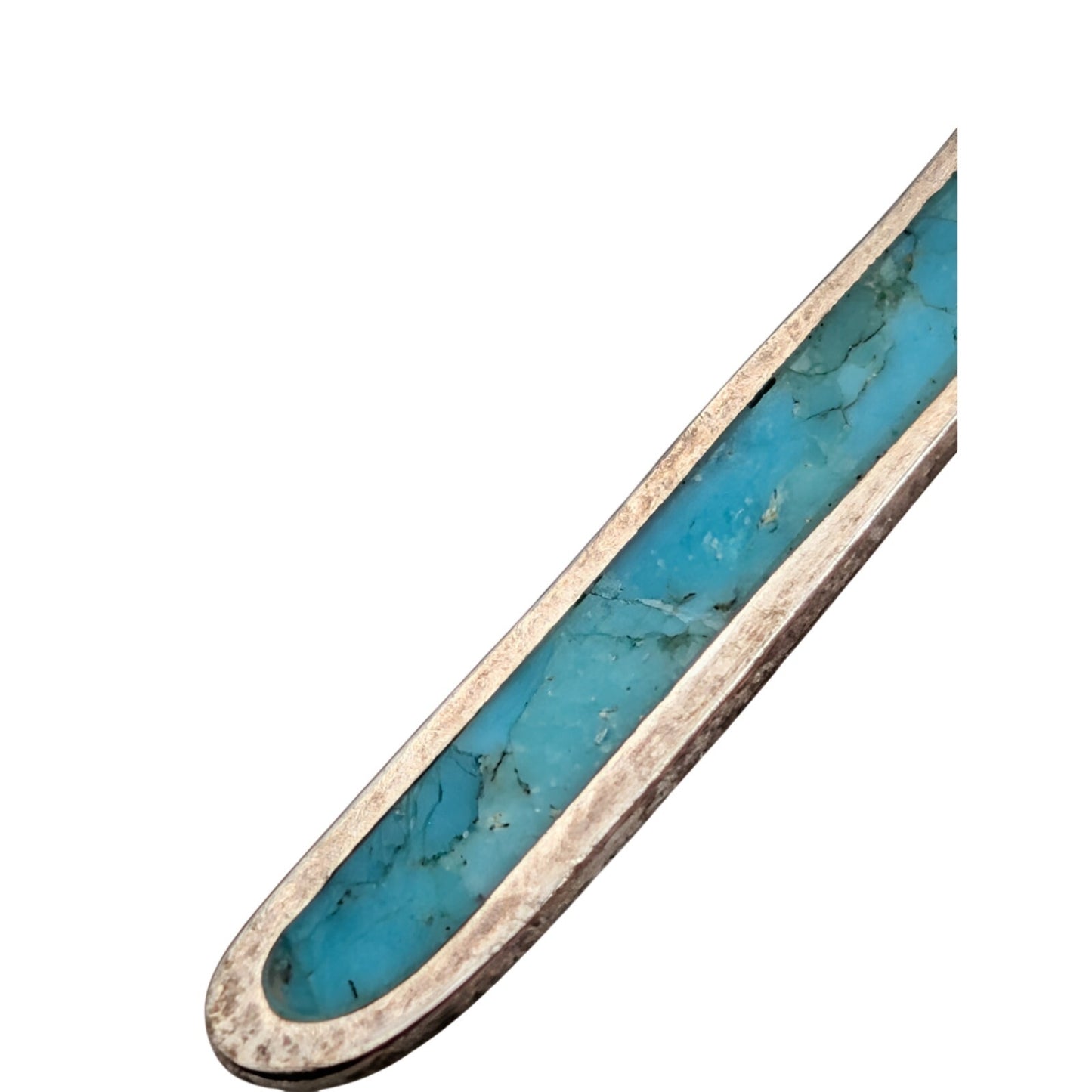 SILPADA 925 Sterling Silver Compressed Turquoise Dangle Earrings