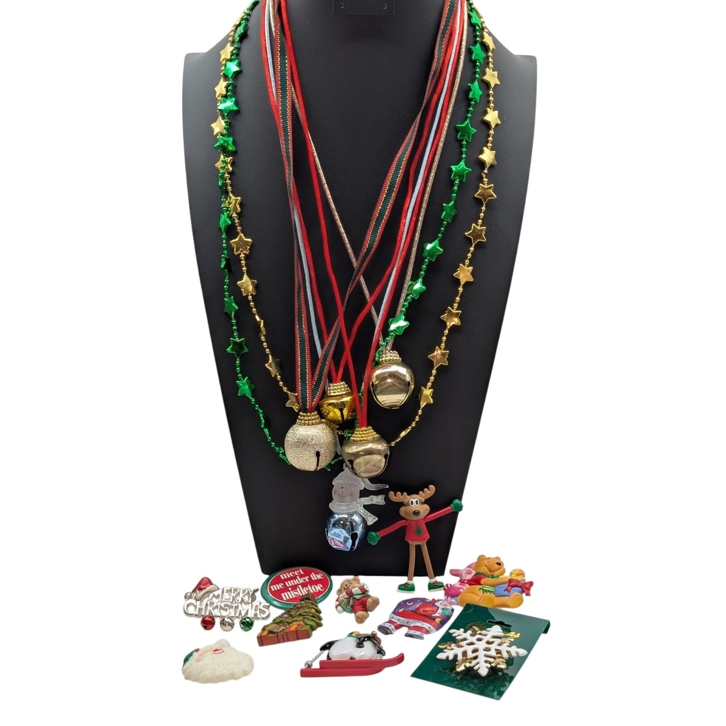 Lot of Christmas Fun Bells & Pins