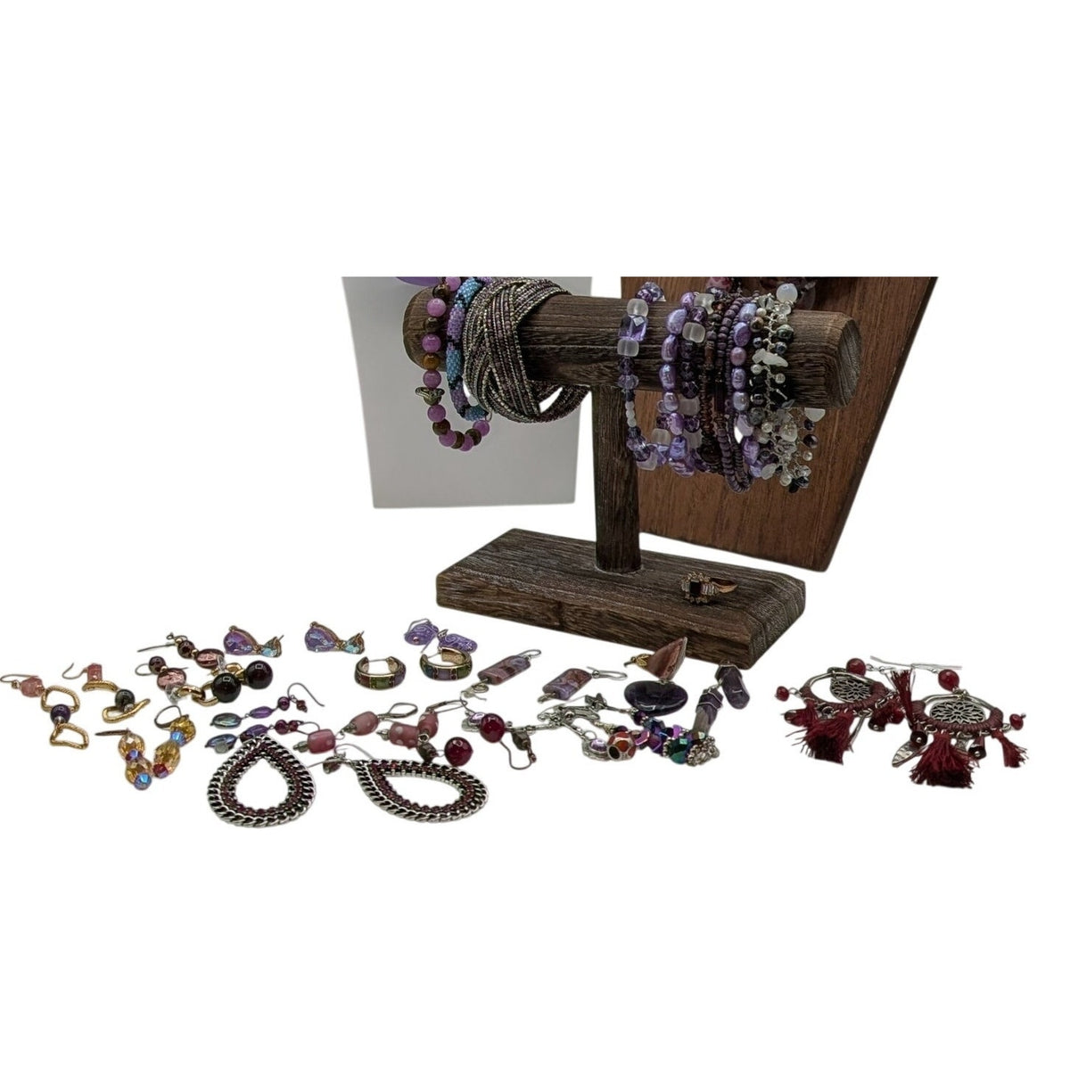Reseller' Delight Curated Purple Lot of 41 Pieces of Jewelry