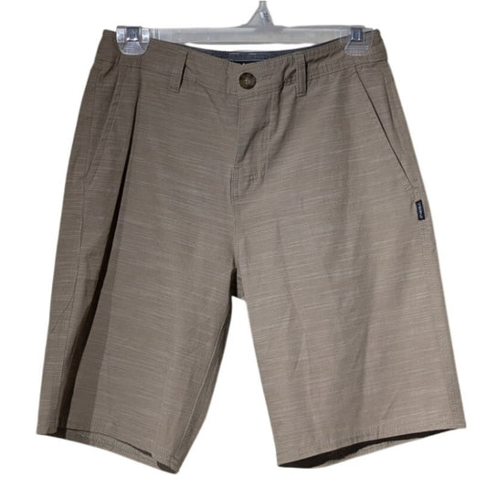 O'Neill Reserve Slub Hybrid Khaki Walk Short Mens Sz 27
