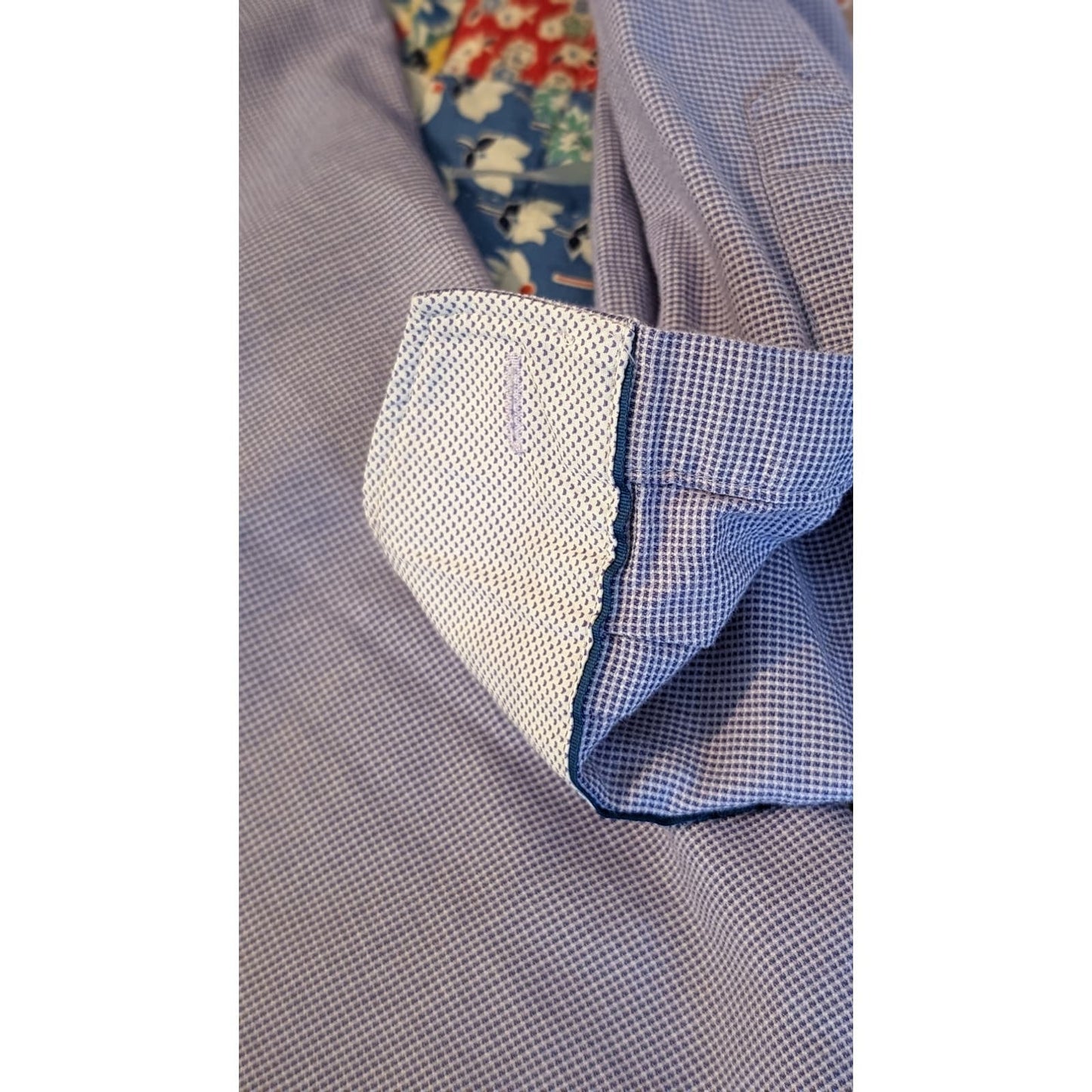 Ted Baker Purple Pin Dot Endurance Button Up Shirt Mens Sz 15.5 34/35
