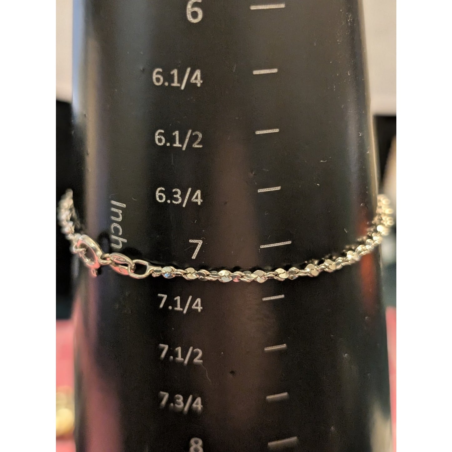 Vintage 925 Sterling Silver Fancy Link Chain Bracelet W/ Spring Ring Clasp