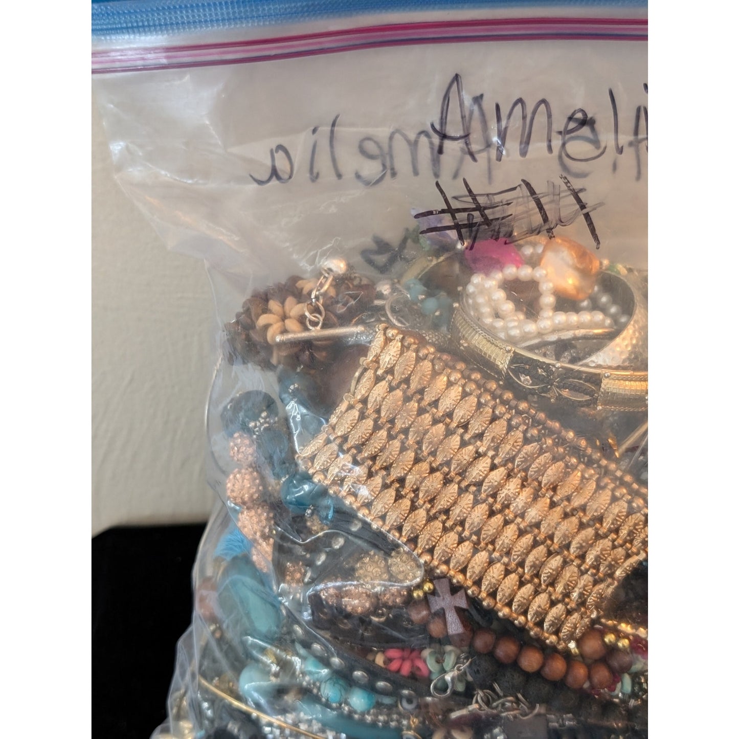 Jewelry Lot Amelia Bracelet Repurpose Bag 4 Plus Lbs Beads/Craft/Repurpose