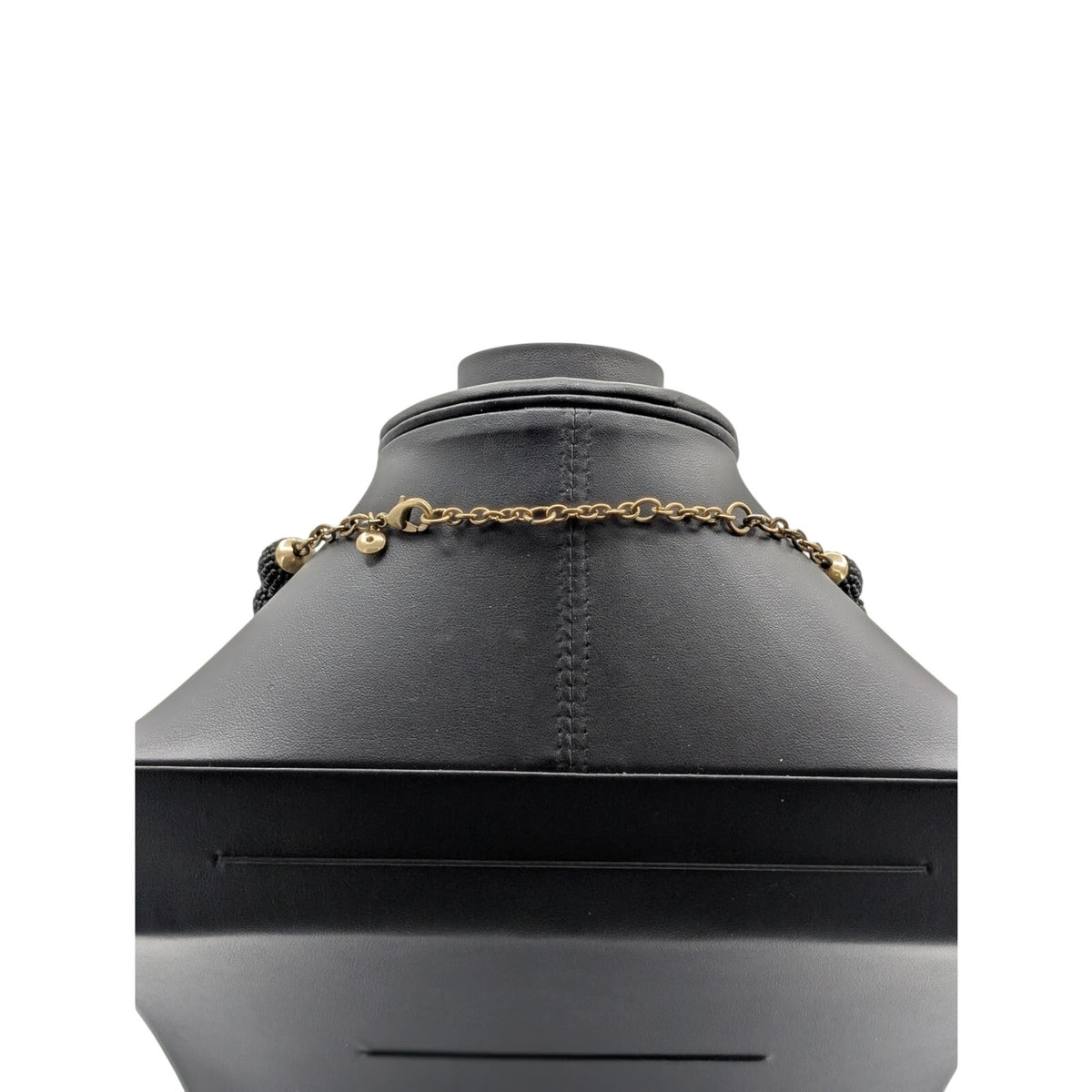 J. Crew Black Graduated Seed Bead Ball 18"-22" Necklace