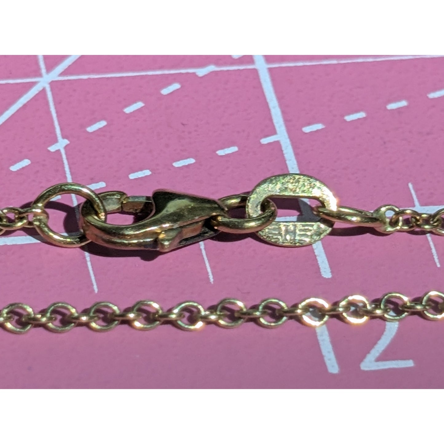 Herco 18k Yellow Gold 19.75" Chain Necklace 3.60g