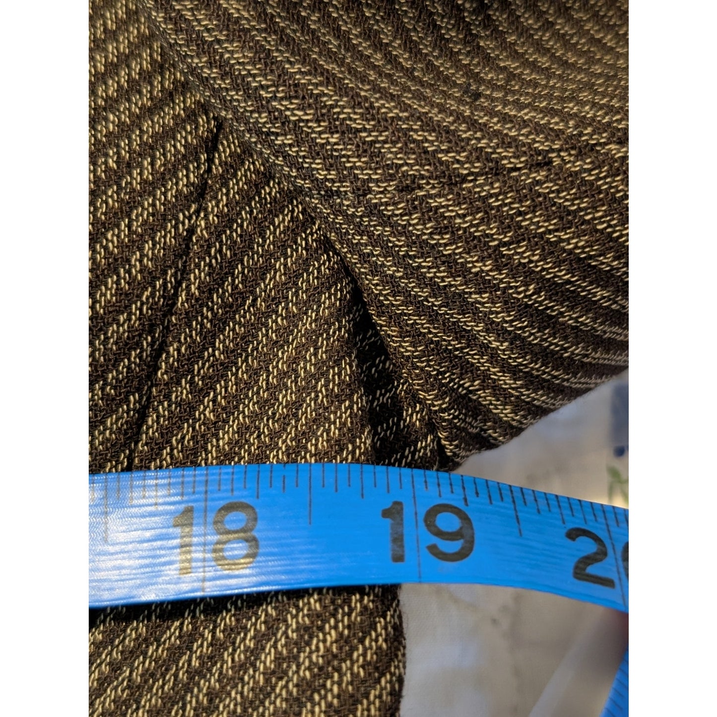 Lafayette 148 New York NWT Espresso Stripe Wool Blend Pant Suit Womens Size 10