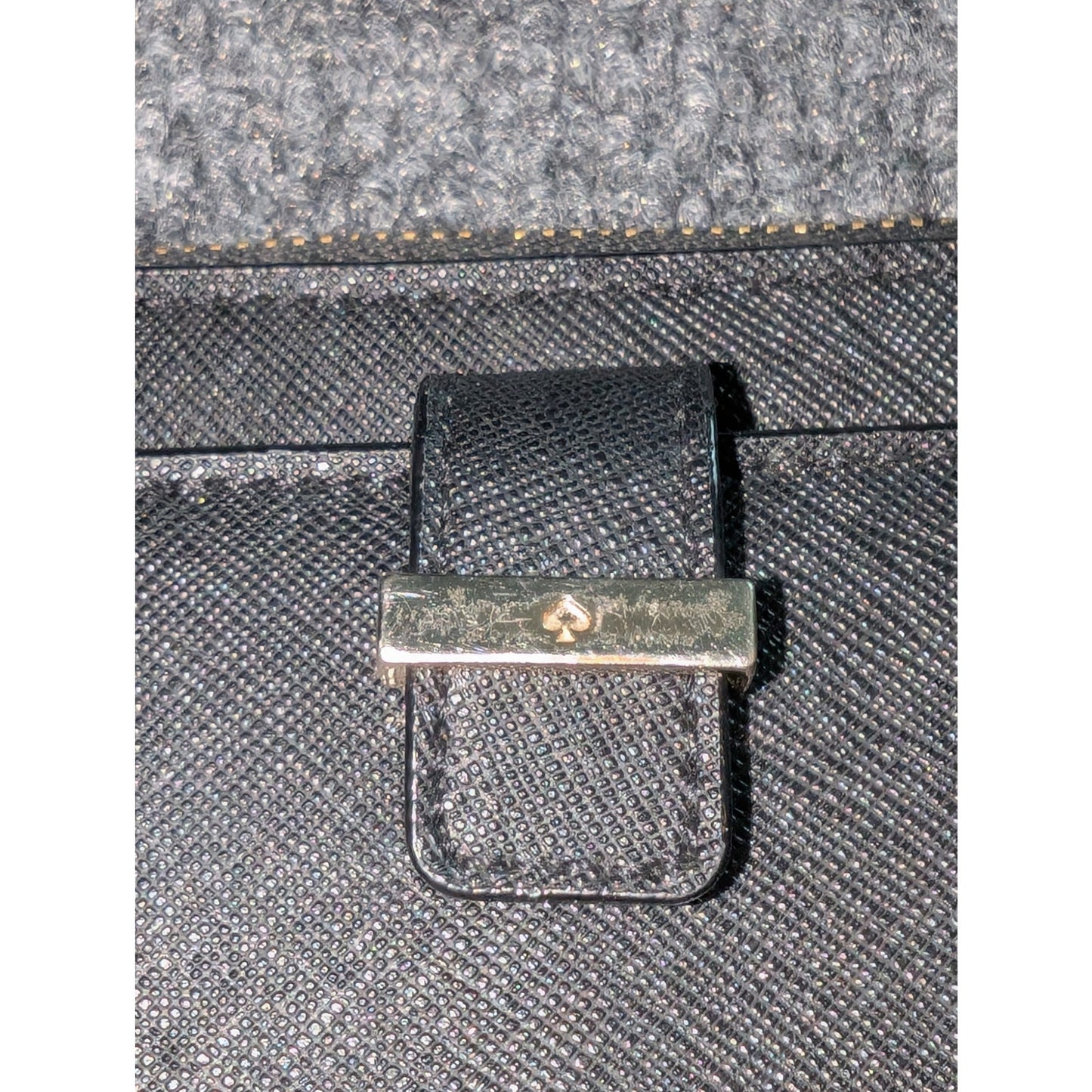 Kate Spade New York Black Leather Wristlet