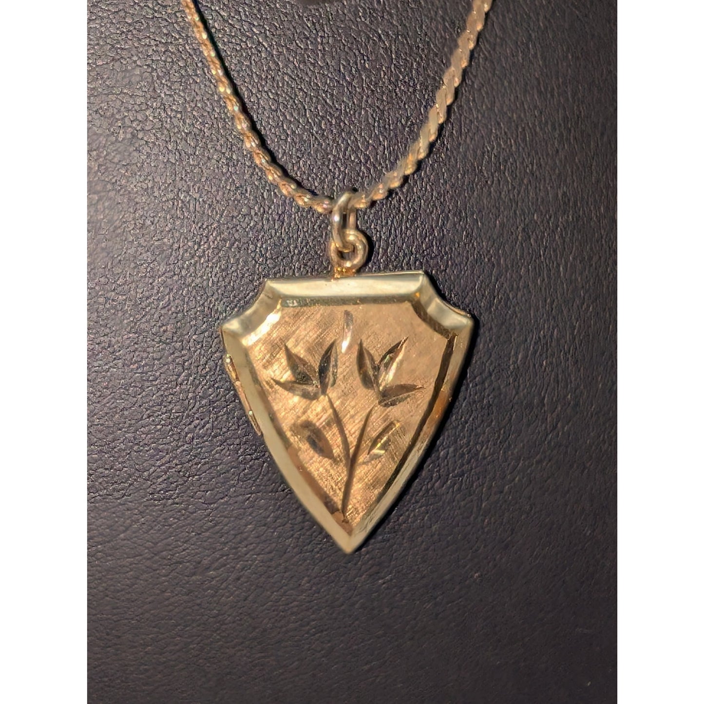 Lot of Three Vintage Gold Tone Beaded Locket Chain Layered Necklaces