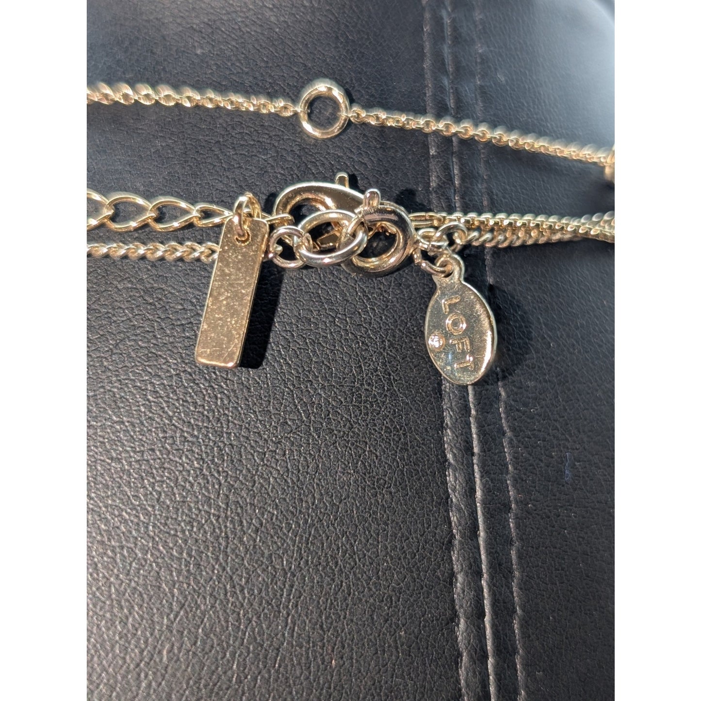 Lot of Three Gold Tone Layered Necklaces