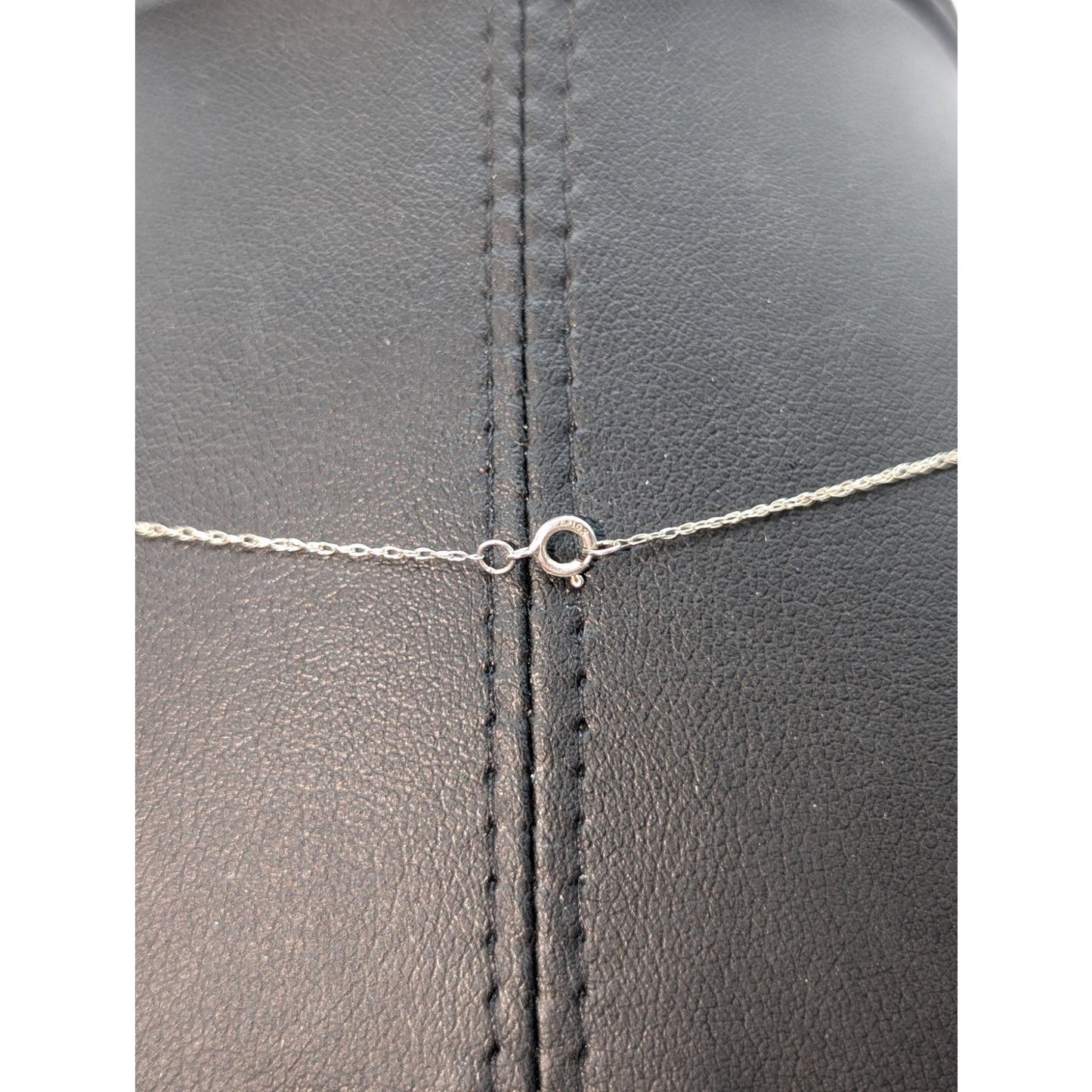 Vintage Marked & Tested 10K White Gold Dainty 20.5" Chain Necklace