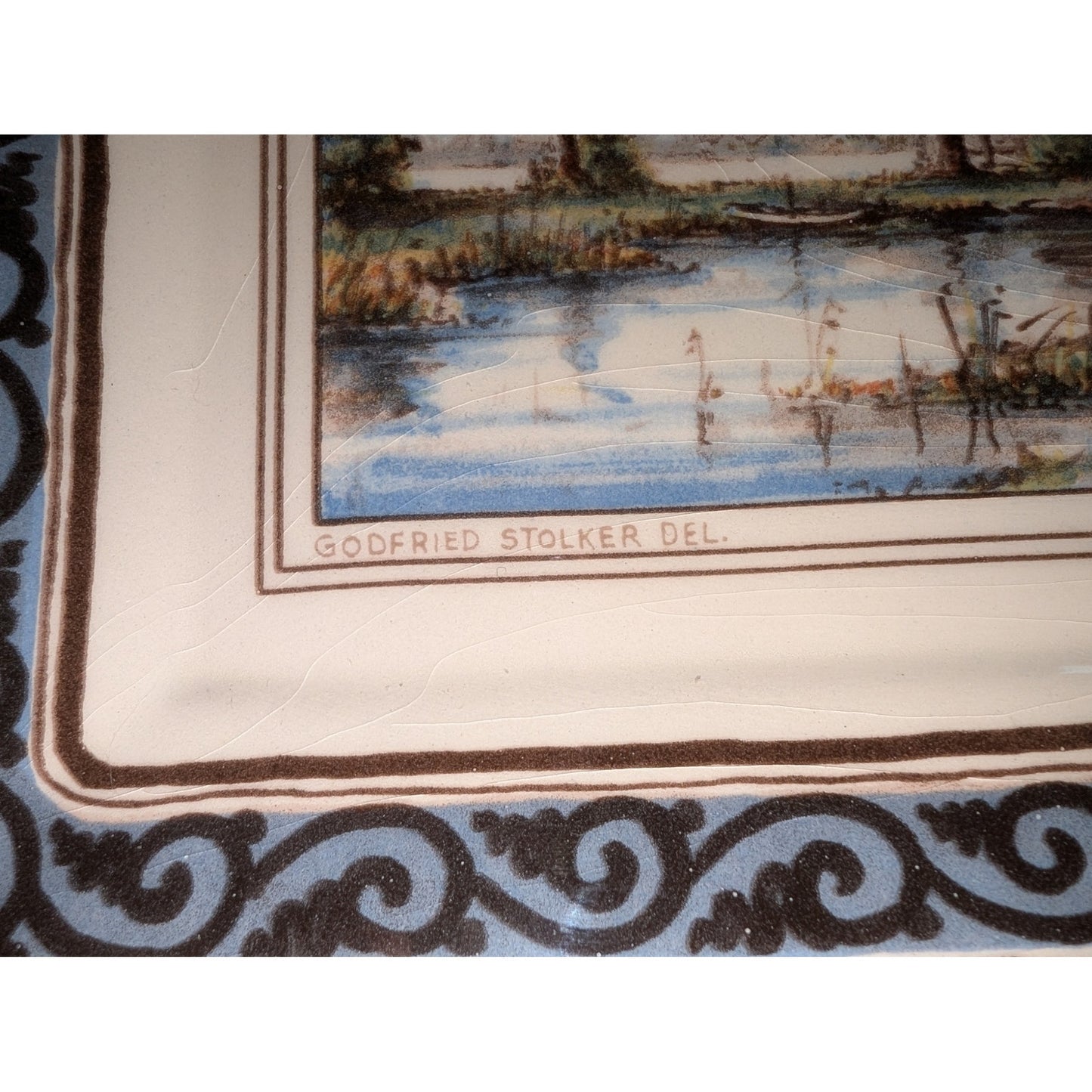 Delft Westraven Porcelain Wall Plaque From Holland