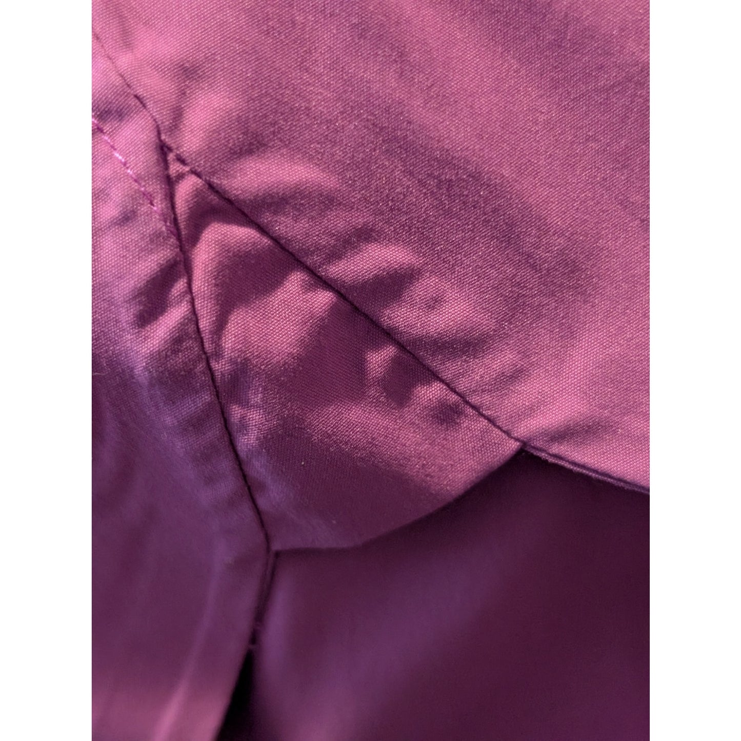 Athleta Performance Oversized Poplin Jazzy Purple Button-Up Top Women's Sz M