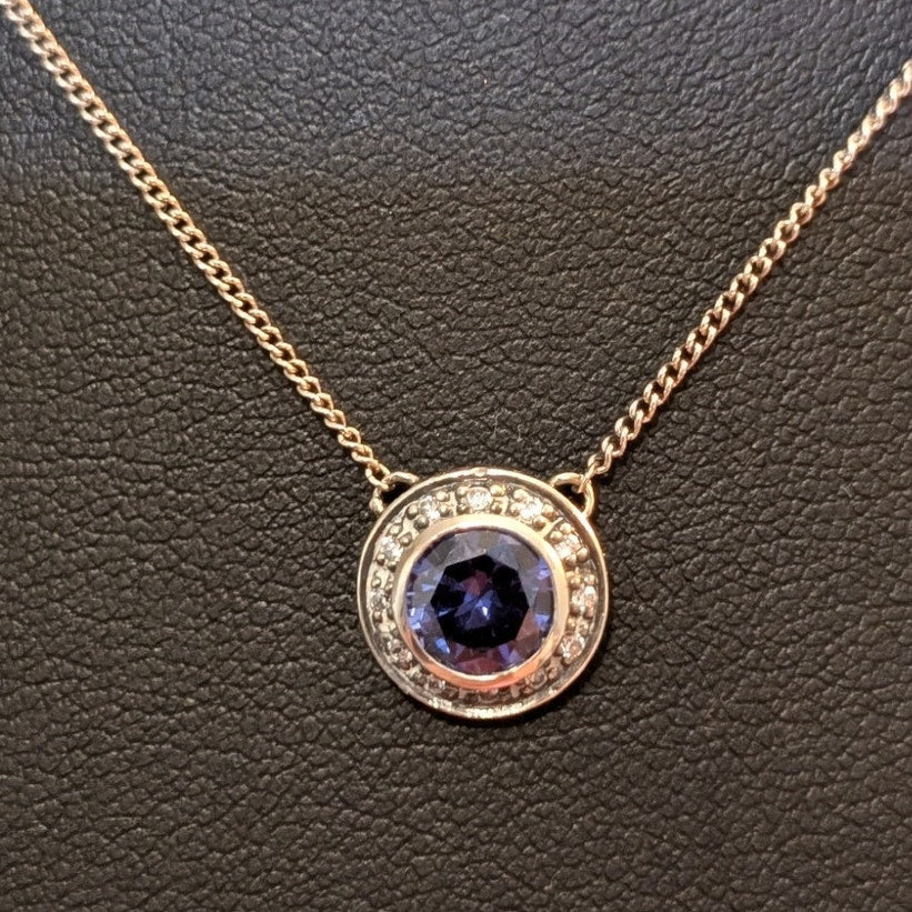 Retired Authentic Silpada Designs Alluring Azure Halo 925 Sterling Necklace