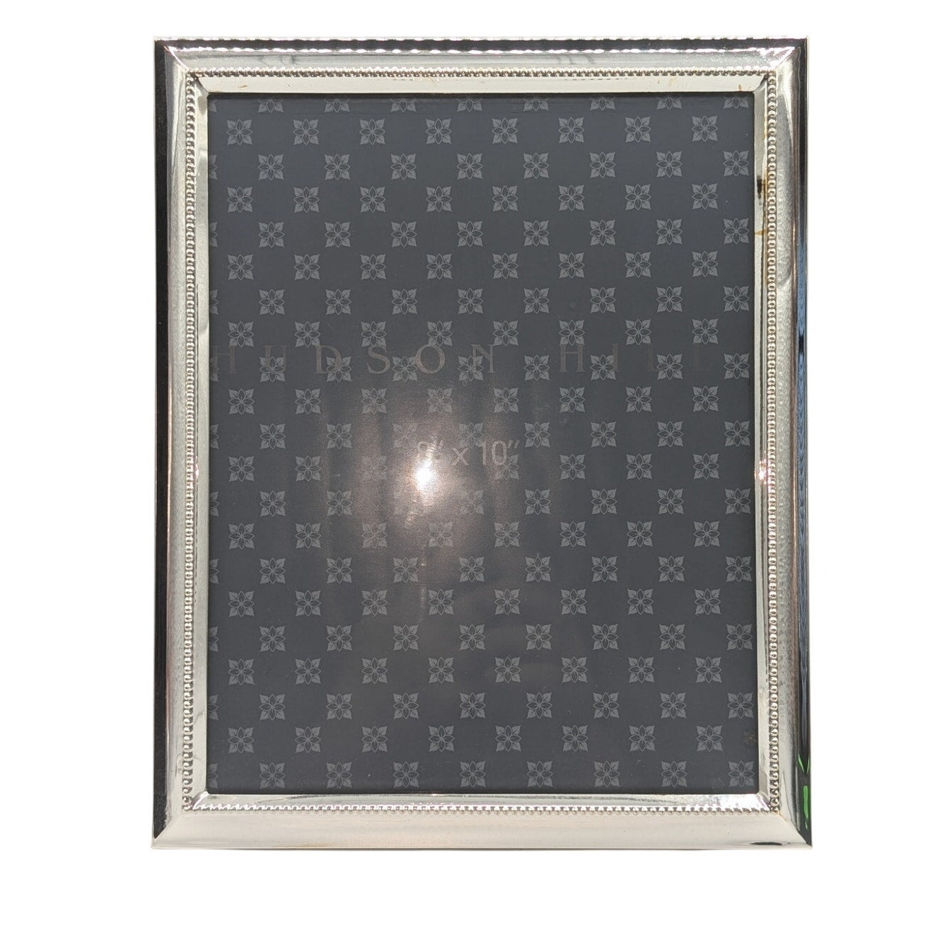 Vintage Hudson Hill Silver 8"X10" Beaded Picture Frame