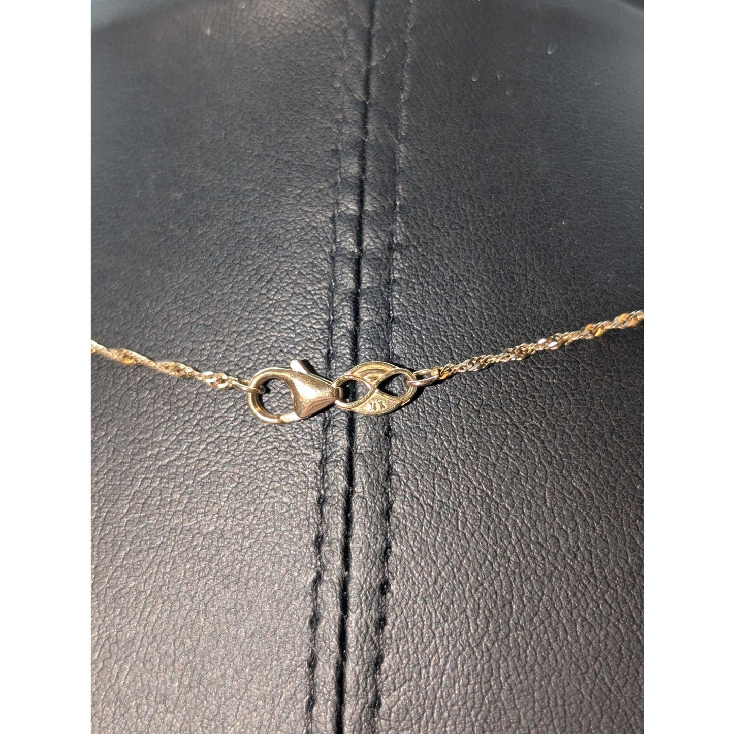 Eterna Gold 14K Sparkle Y Drop 17.5" Necklace & Matching Post Stud Earrings