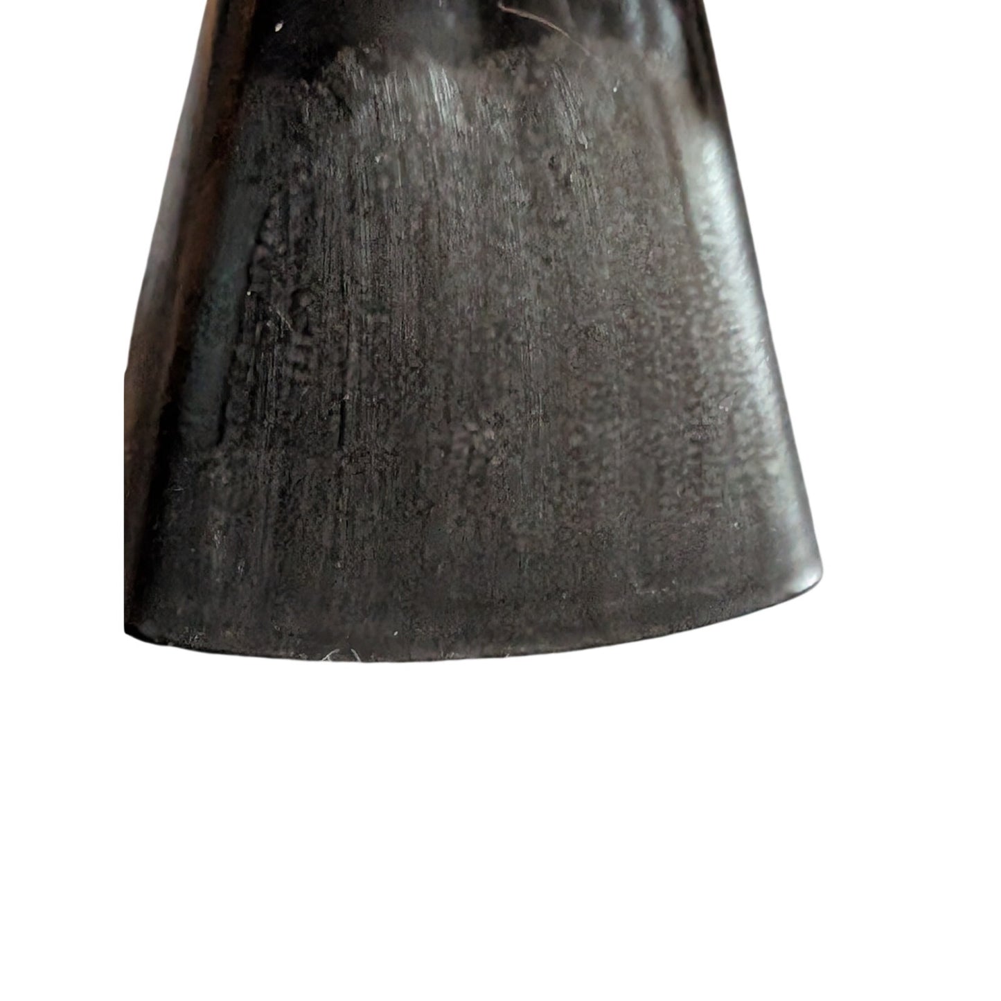Rustic Country Barn Scene Black Painted Metal Cow Bell