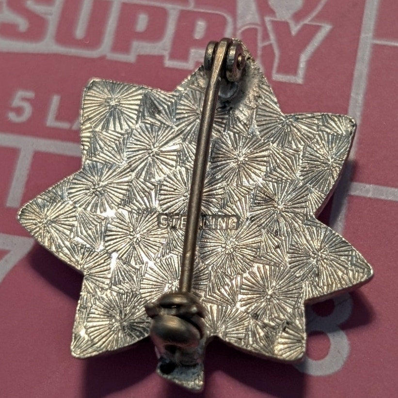 WW2 US Army Military Lt Lieutenant Colonel Sterling Collar Rank Insignia Pin