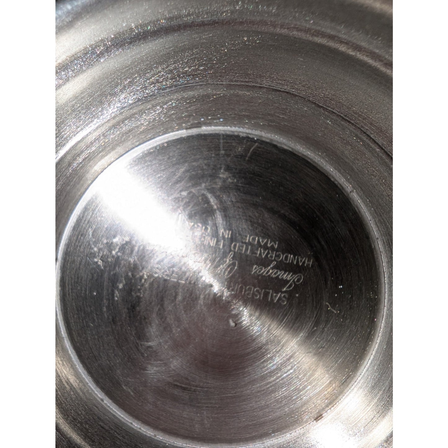Salisbury Pewter Revere Bowl Images of America United States Navy Engraved