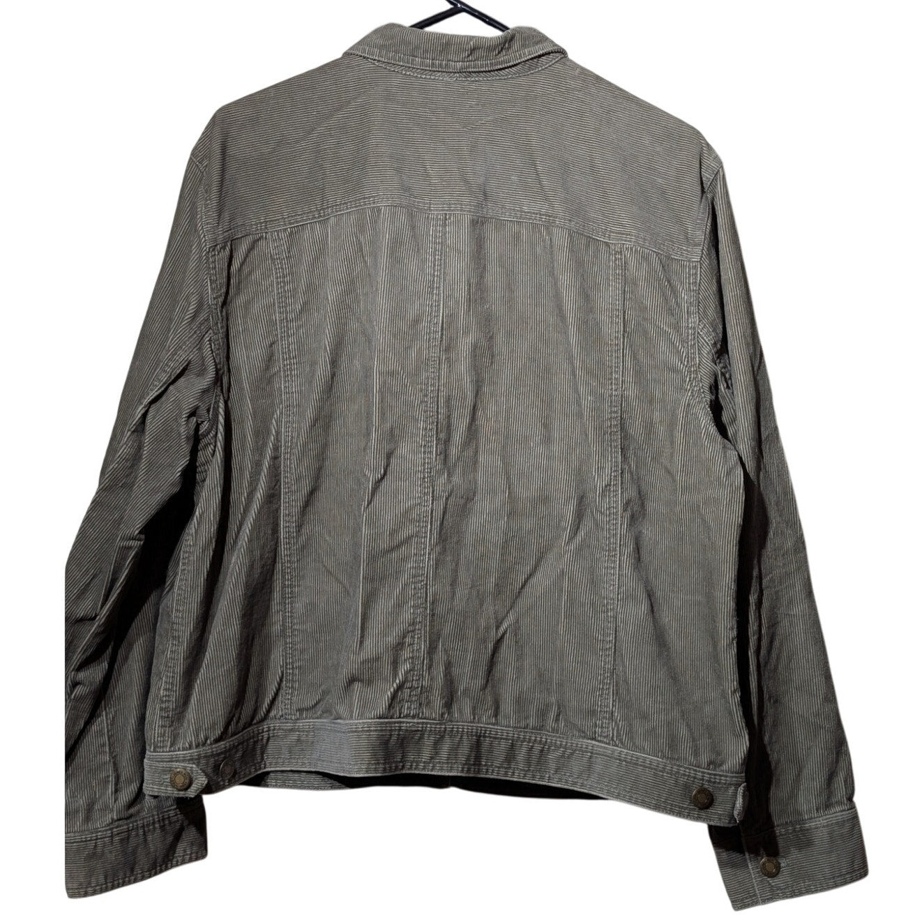 Jones New York Sport Green Corduroy Cotton Jean Style Button Front Jacket Sz XL