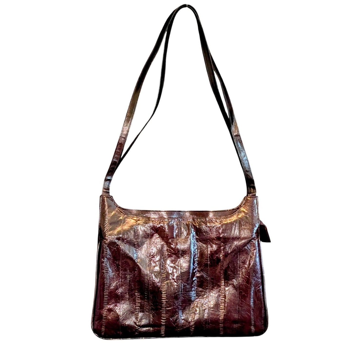 Vintage Genuine Eel Skin Shoulder Bag