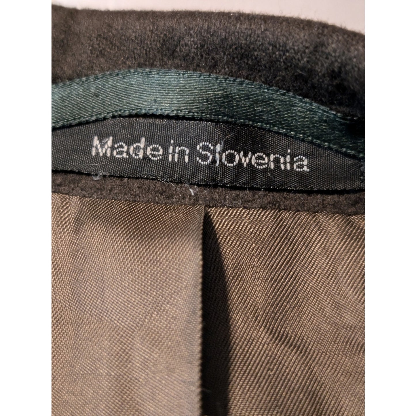 Vtg Lanzetti Army Green Cashmere & Wool Blend Lined Men's Sports Coat Size 42R