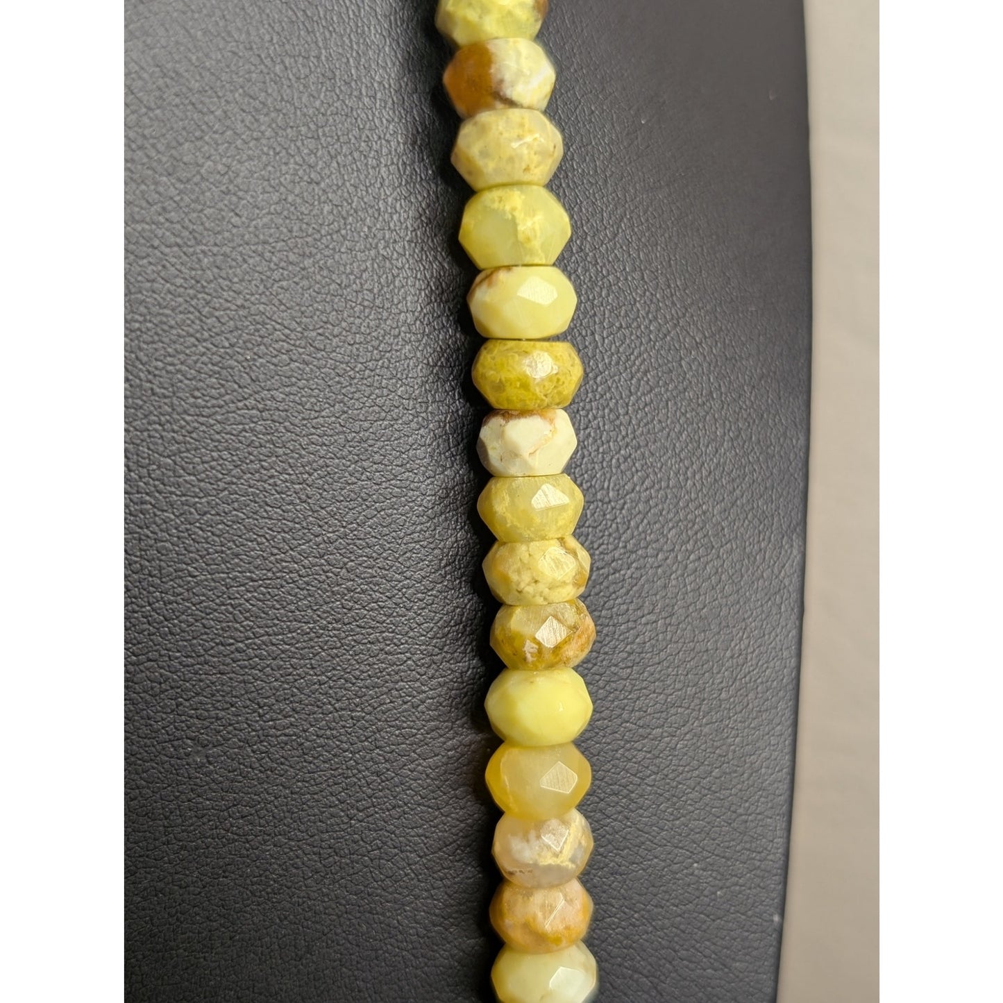 DTR Jay King 925 Silver Faceted Prehnite Beaded 36" Long Necklace 70.4g
