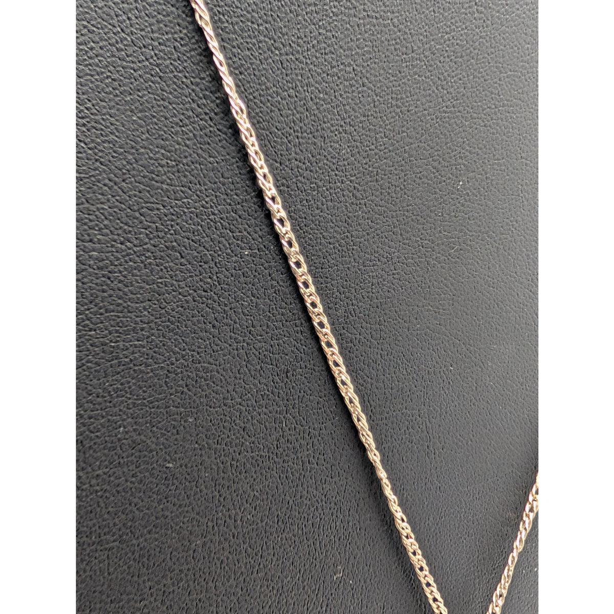Vintage 925 Sterling Silver Malachite Teardrop Pendant 20" Chain Necklace