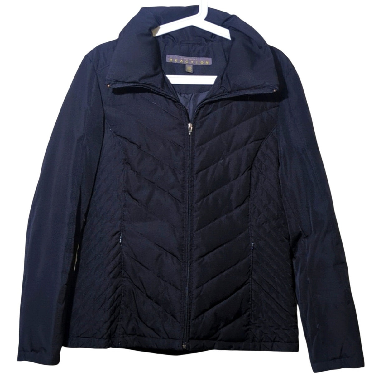 Kenneth Cole Reaction Black Full Zip Down Ski Jacket Women's Size M