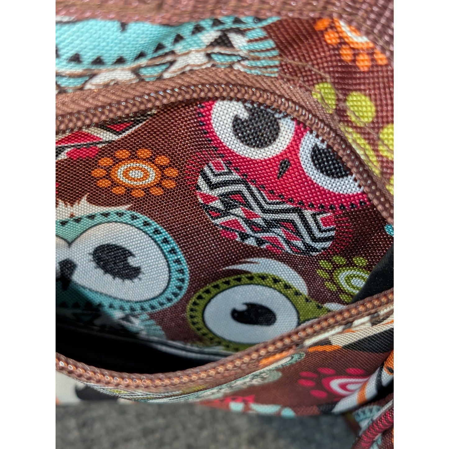 Rockland 19" Polyester Owl Multi-Color Brown Duffel Bag