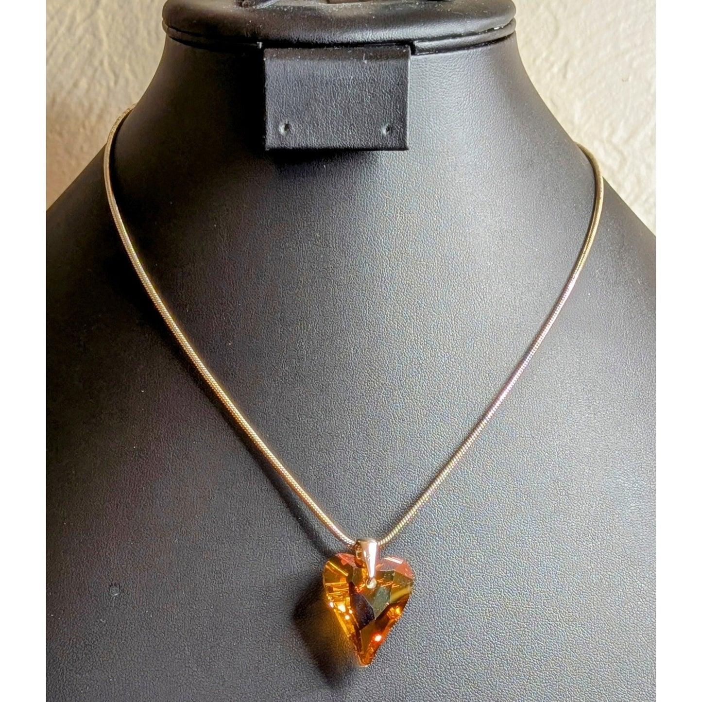 Hearts on Fire Crystal 925 Sterling Silver Necklace