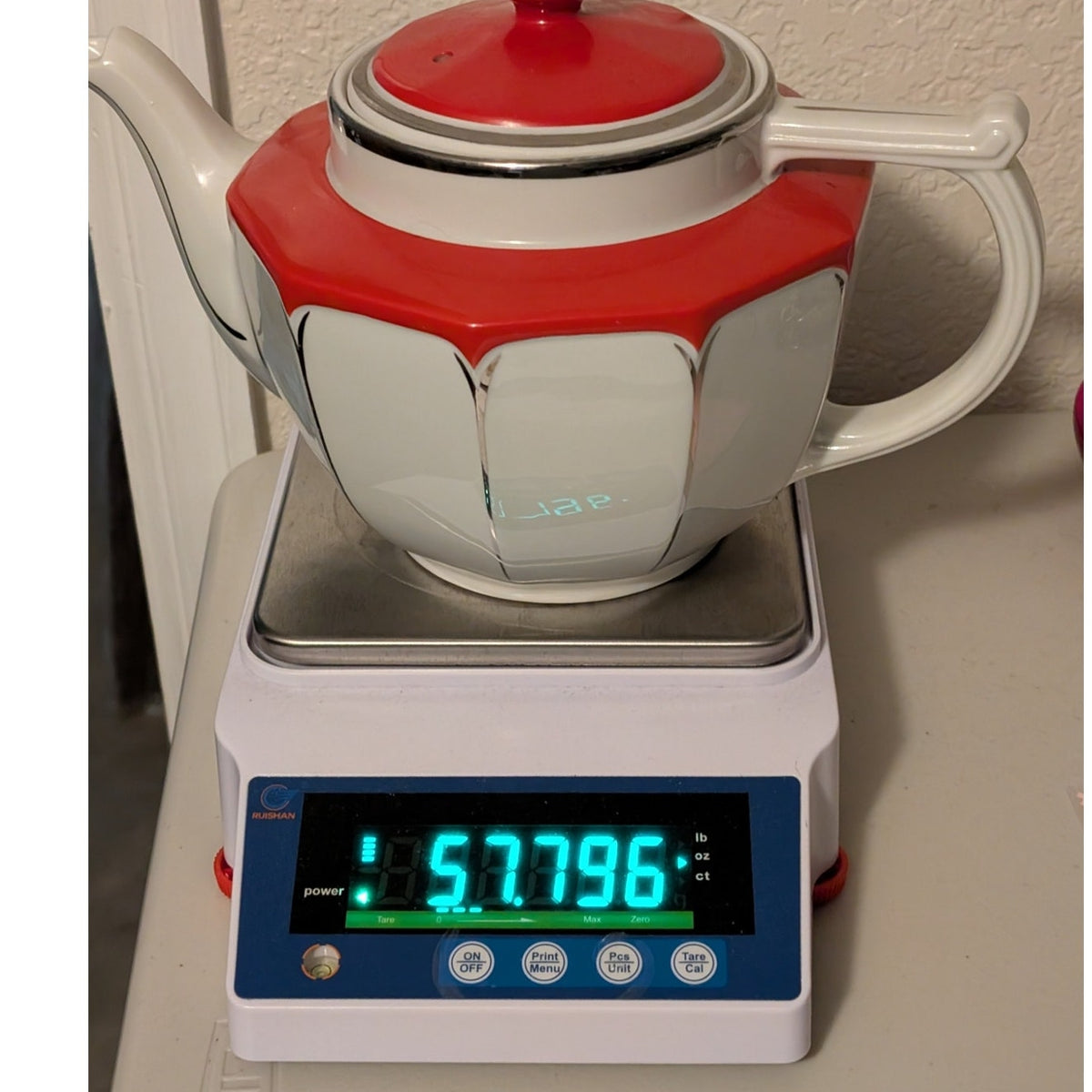Vtg Mid Century Modern Hall's Superior Quality Kitchenware Teapot Made in USA