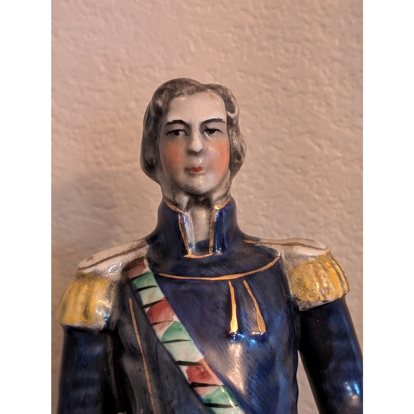 Antique 1850 Unmarked Staffordshire 'Ceneral Napier' Misspelled 10.5" Figurine