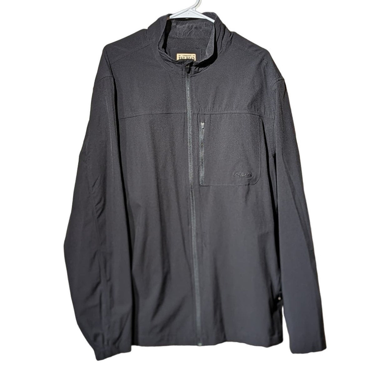RedHead Brand Co. Black Lightweight Full Zip Windbreaker Mens Sz XL