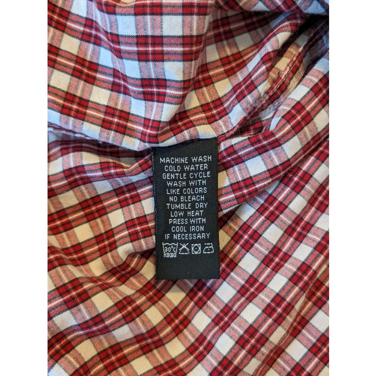 Polo Jeans Co. Ralph Lauren Red White Blue Plaid Pocket Camp Shirt Mens XXL
