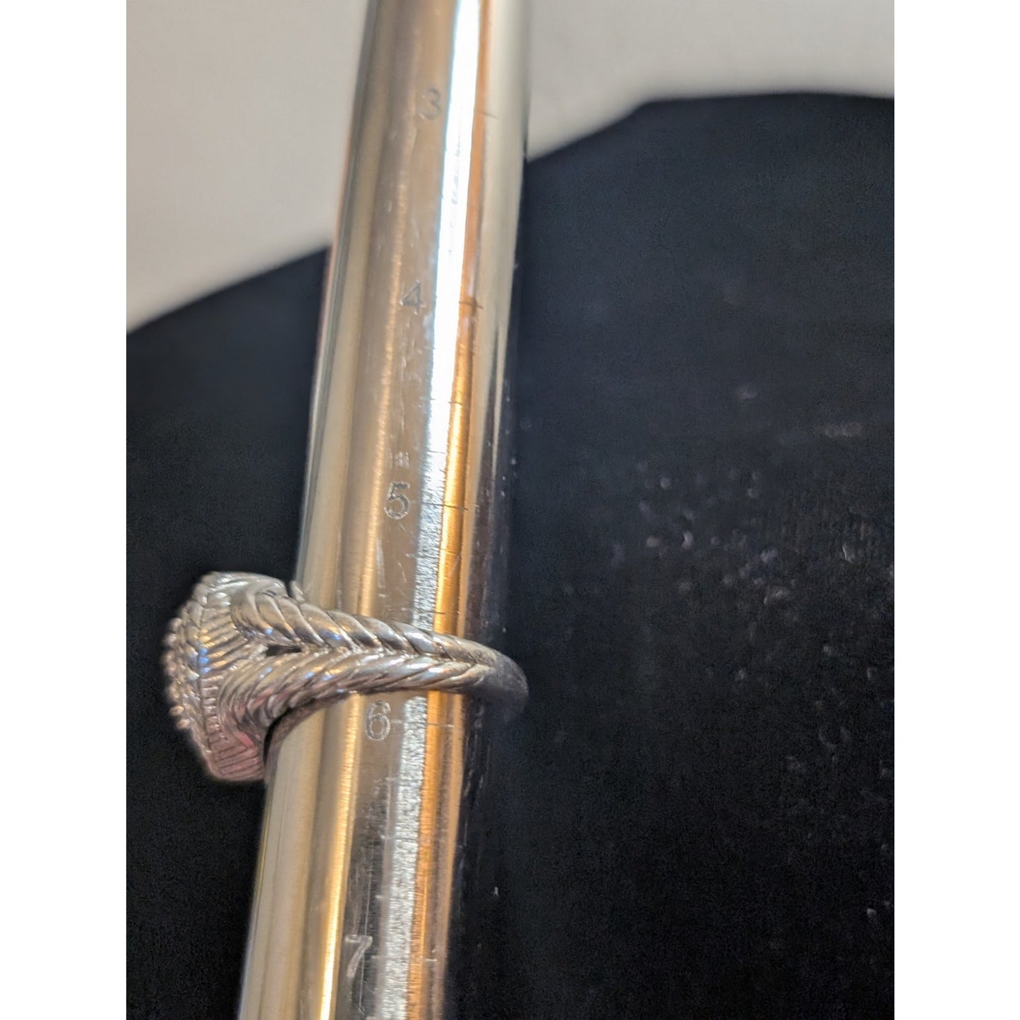 Judith Ripka Classic Diamonique 925 Sterling Silver Cluster Heart Ring Sz 5.75