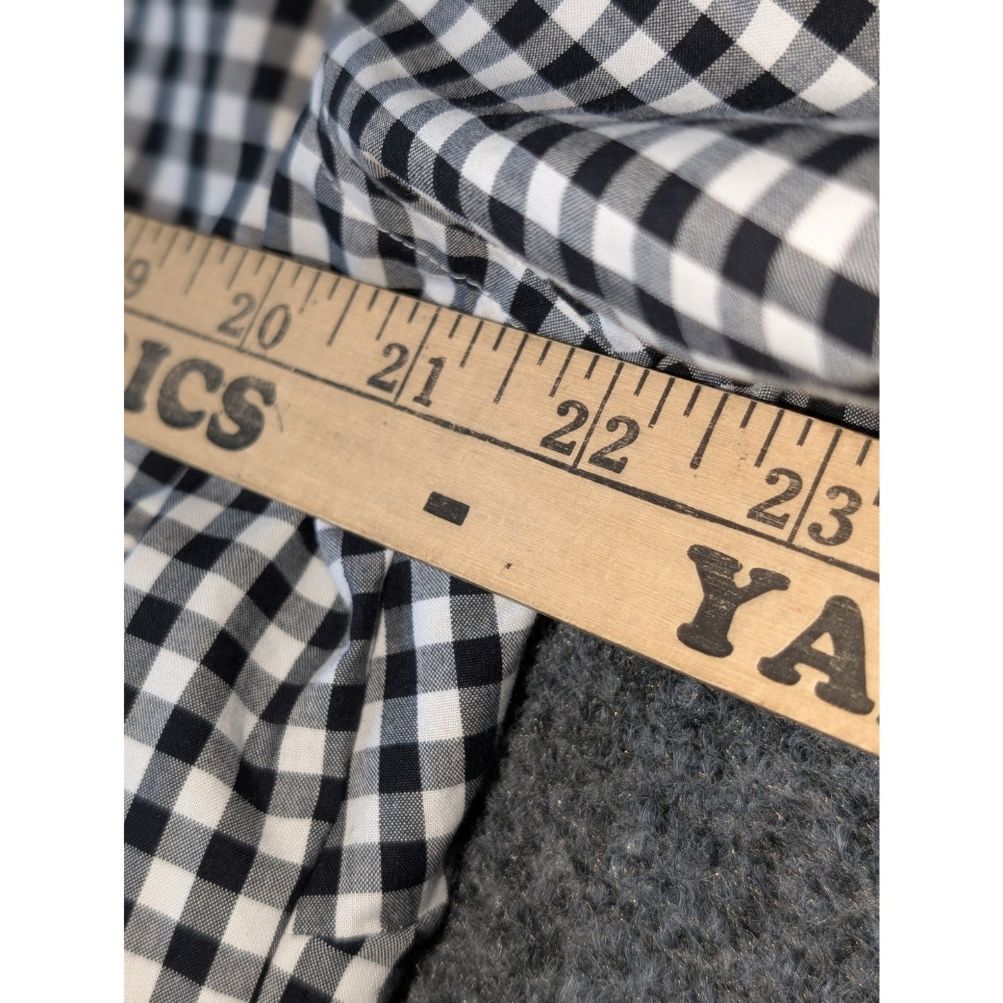 Lauren Ralph Lauren Black White Gingham Check Pink Accent Button Shirt Sz 2X