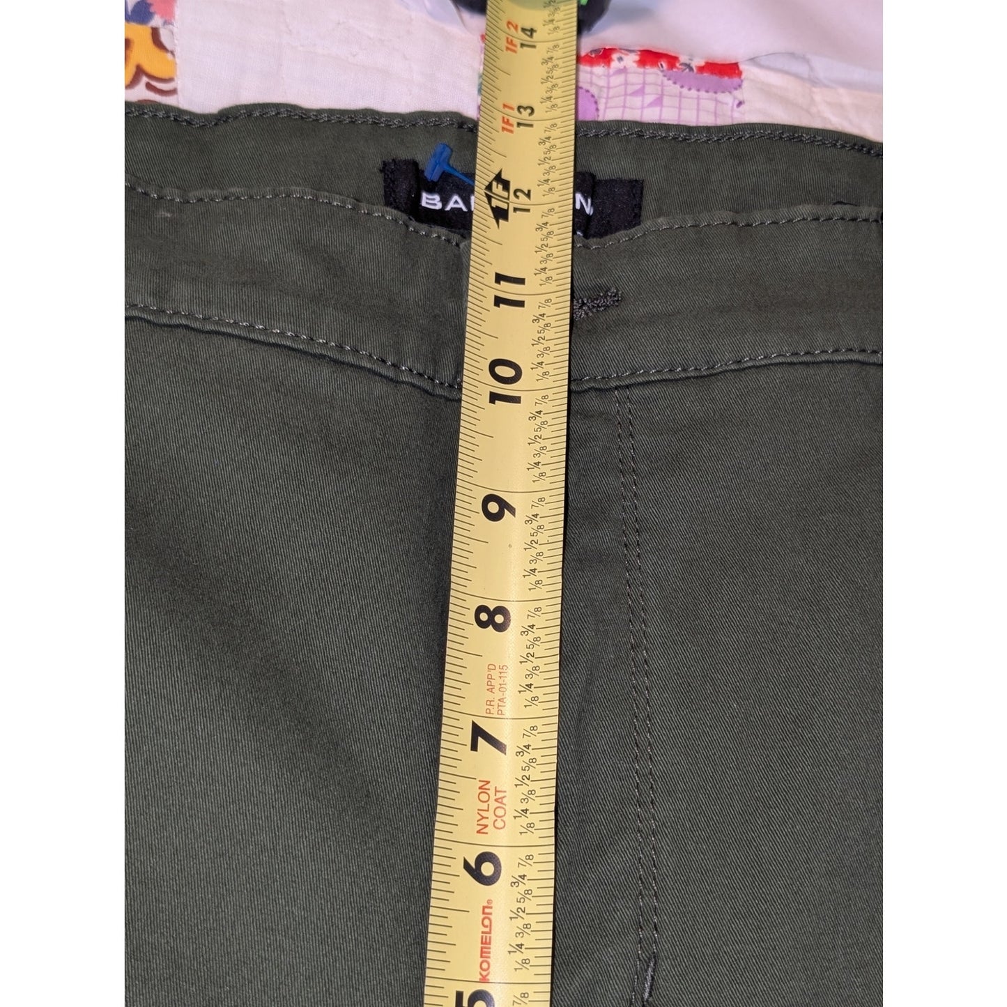 Bandolino 'Amy' Hidden Forest Cotton Stretch Straight Pant Womens' Size 16