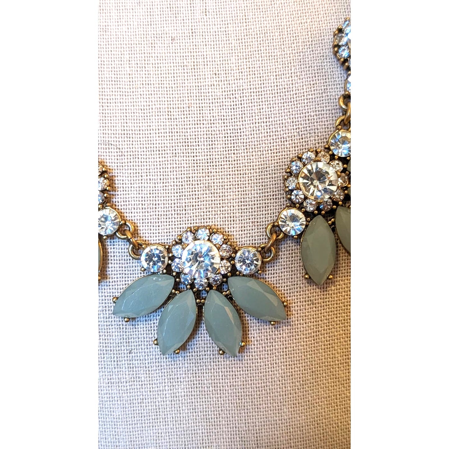 J. Crew Sage Rhinestone Statement Necklace