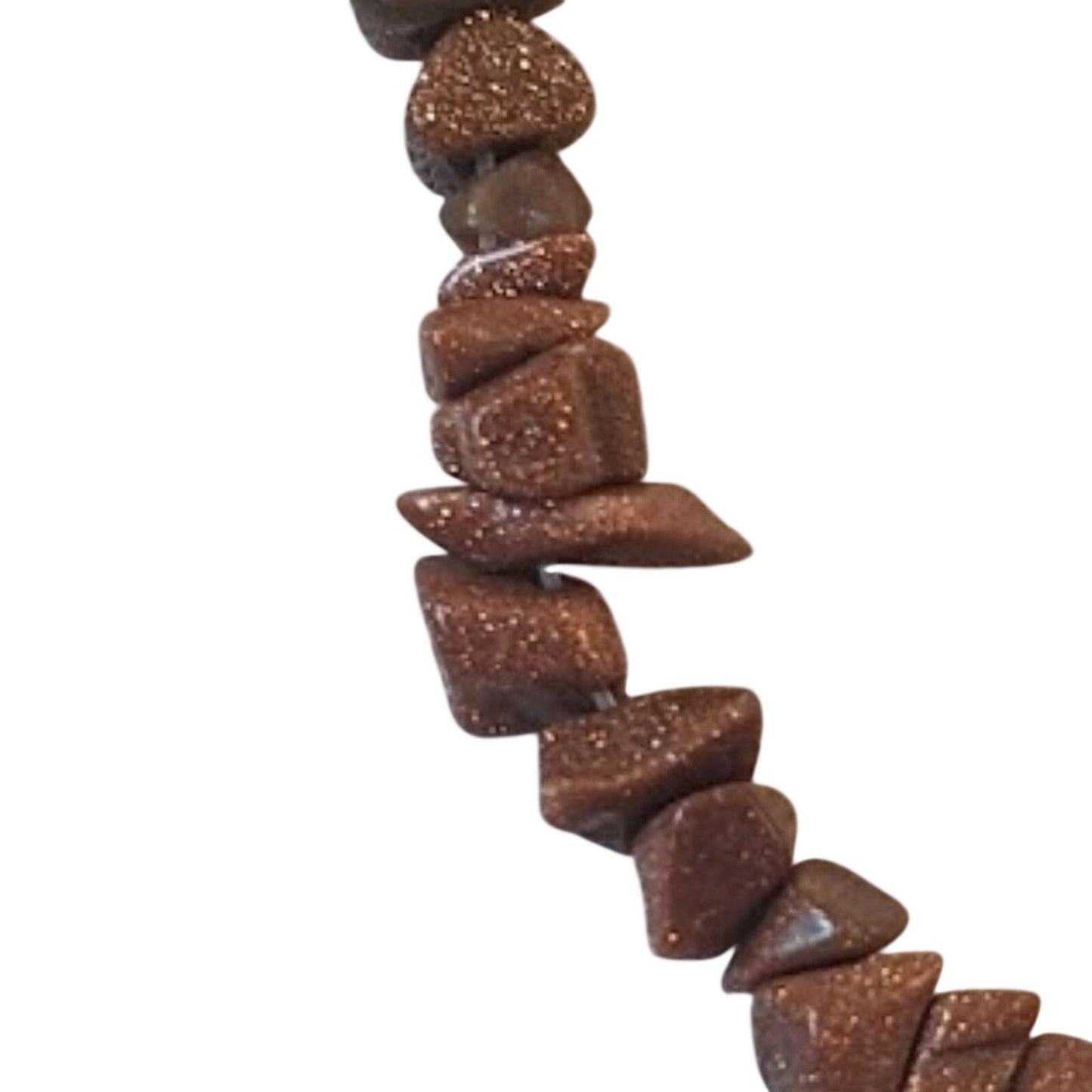 Goldstone Chip Necklace and Earring Set