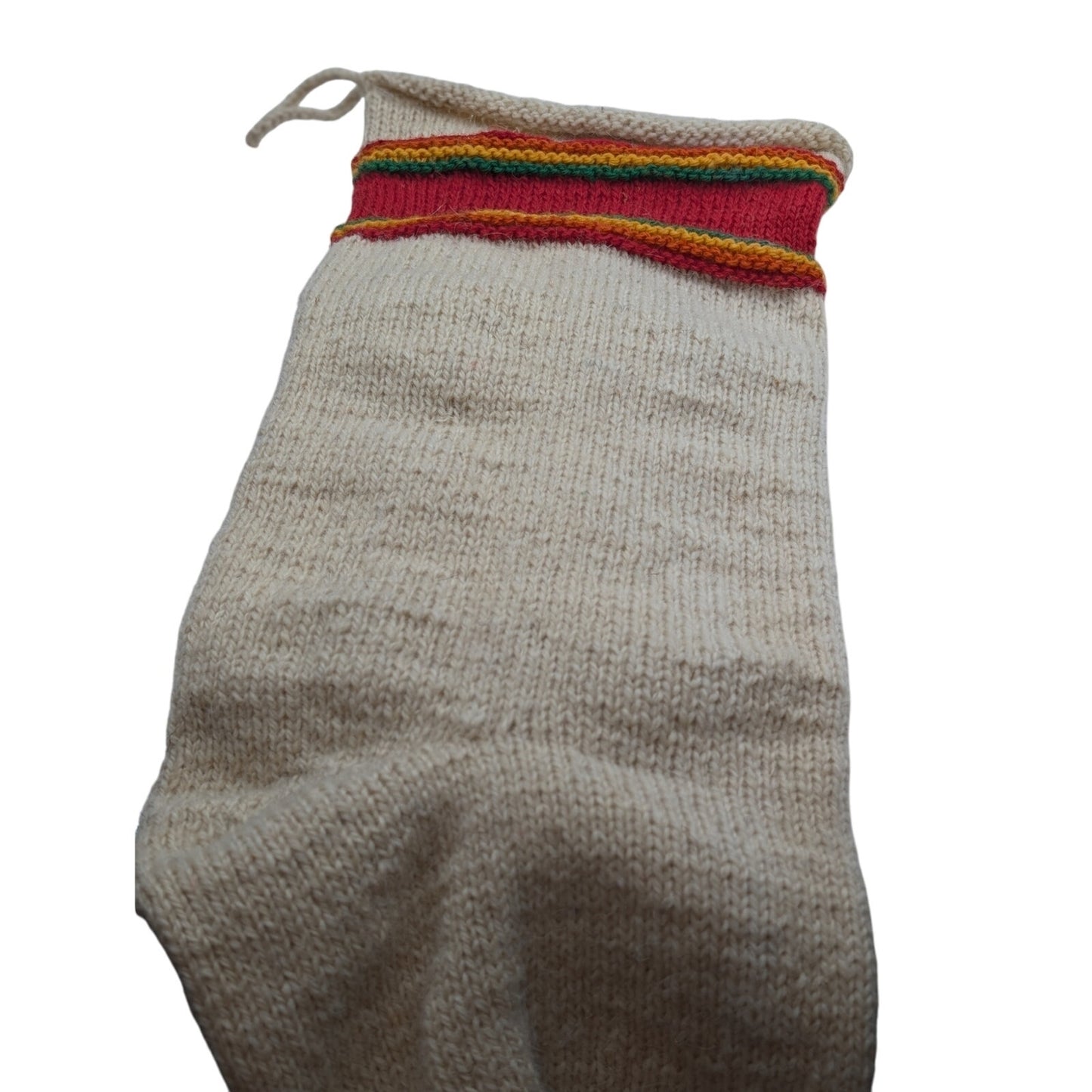100% Wool Hand Made Artisan Child Christmas Stocking