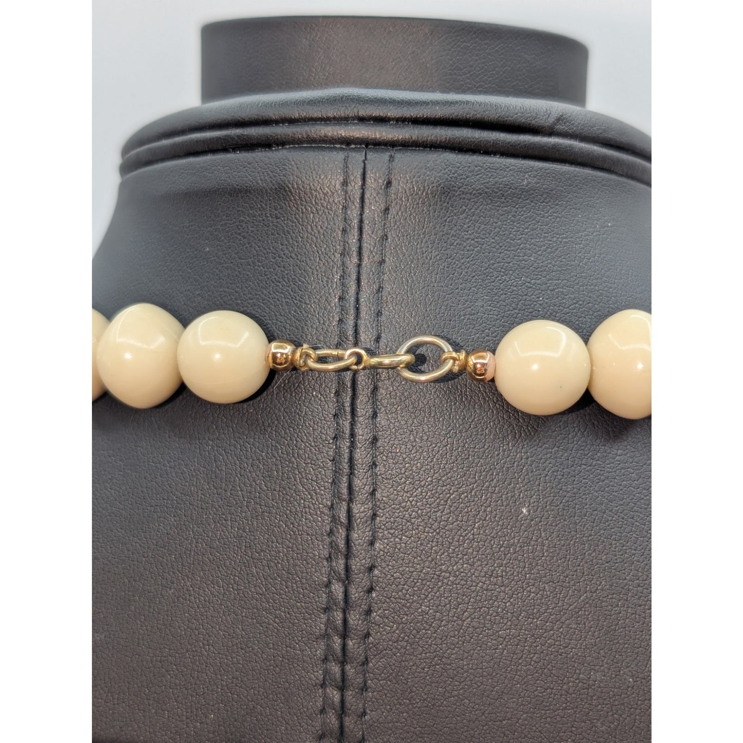 Lot of Three Stone Faux Tortoise Acrylic Beaded Necklaces