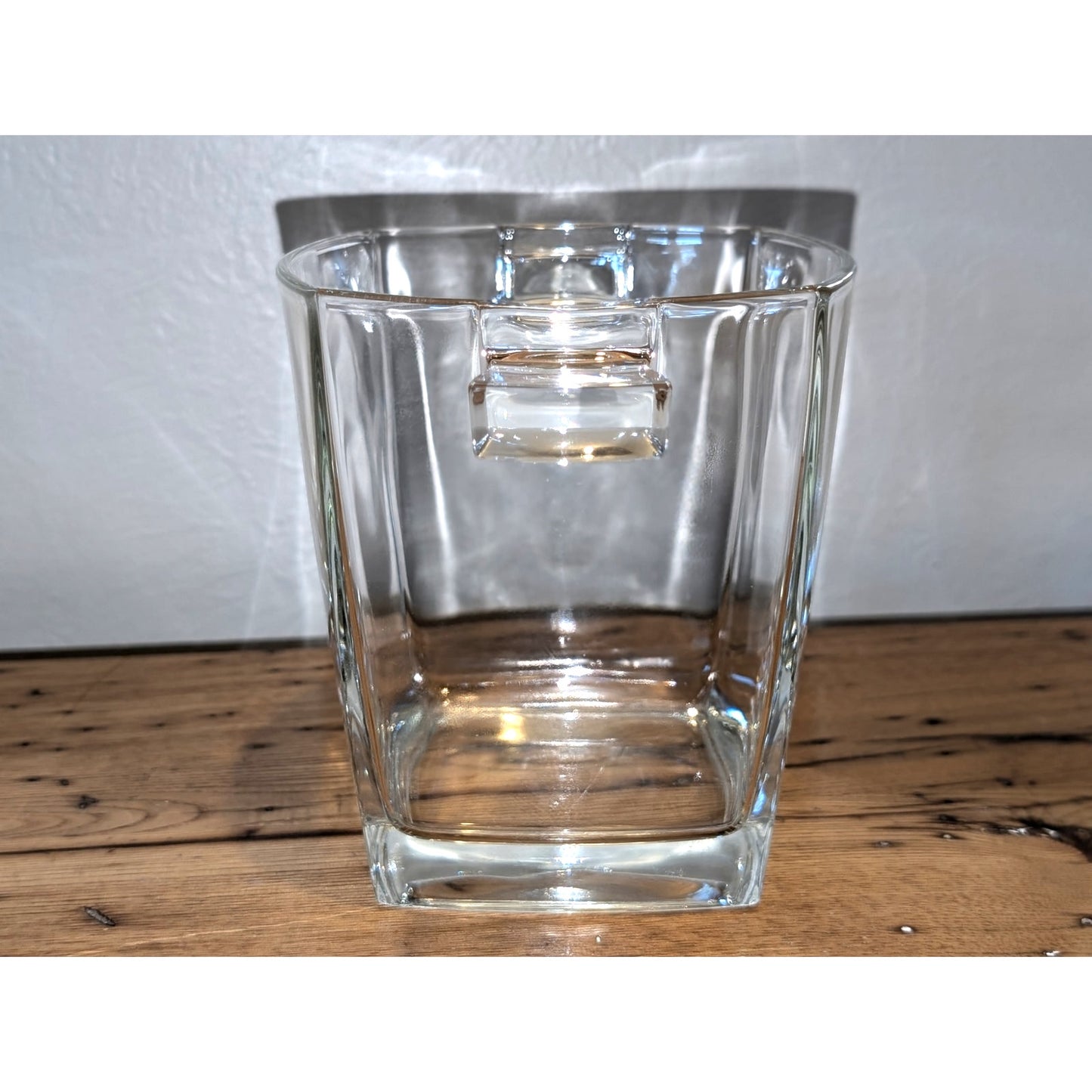 Vintage 1970s French Art Deco Glass Ice Bucket