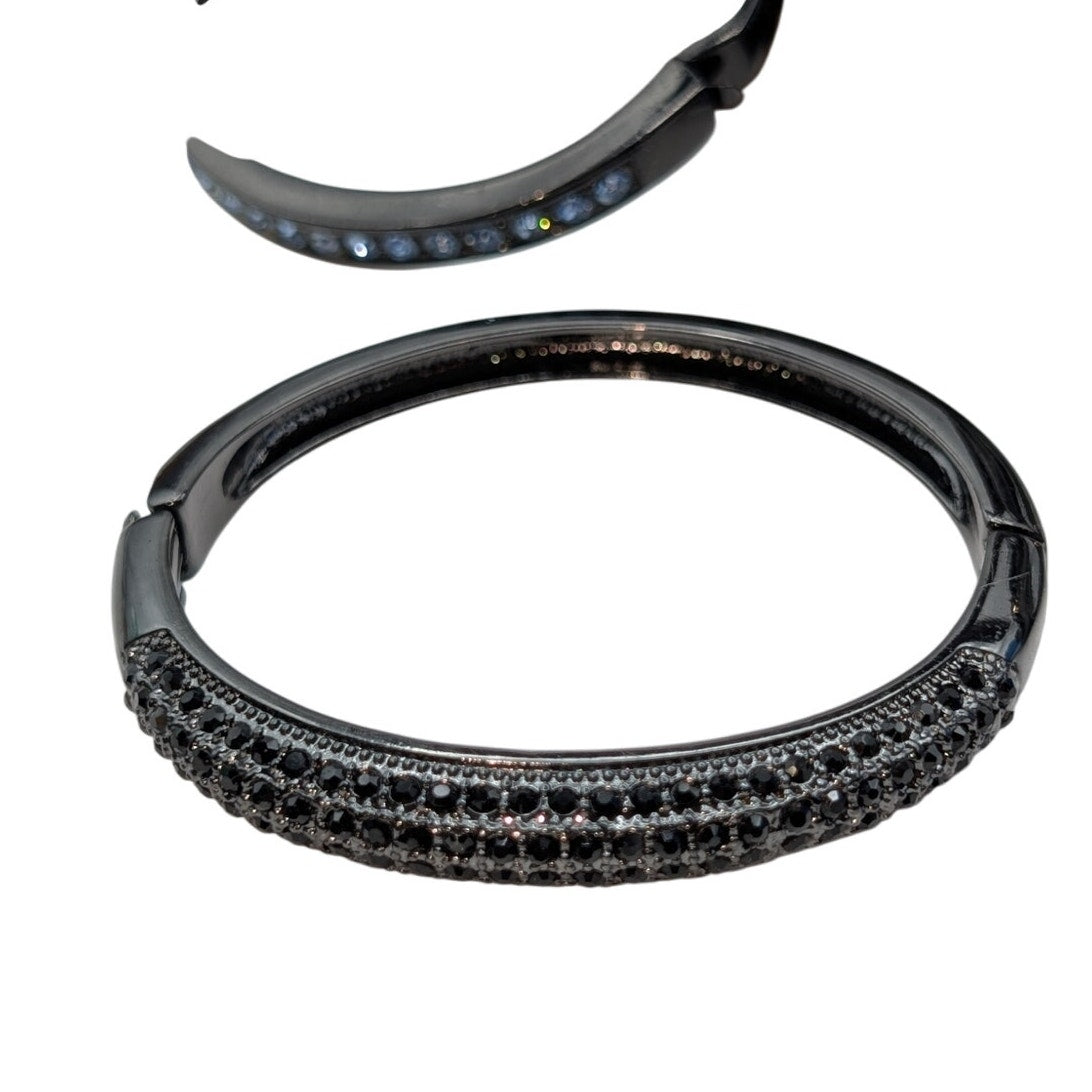 Lot of Five Gun Metal Bracelets