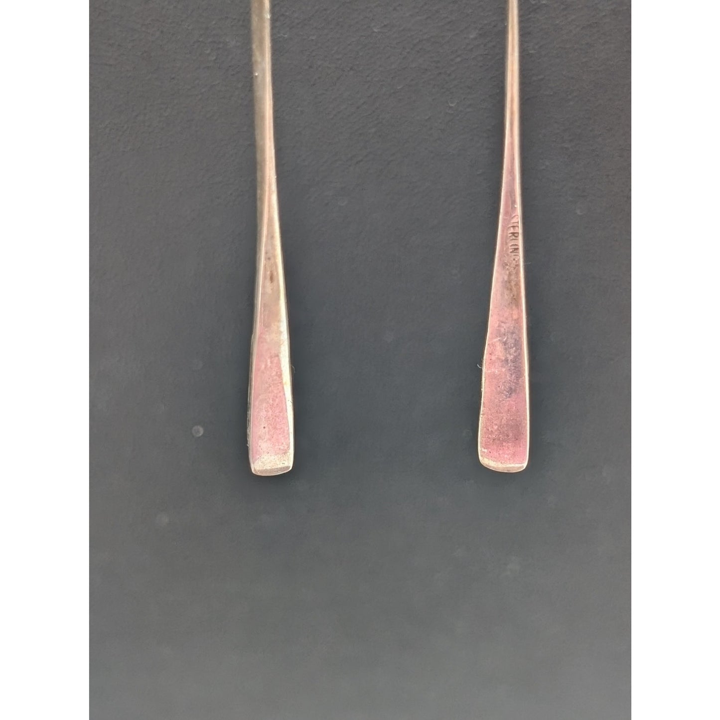 Vintage Southwestern 925 Sterling Silver Spiny Oyster Dangle Earrings