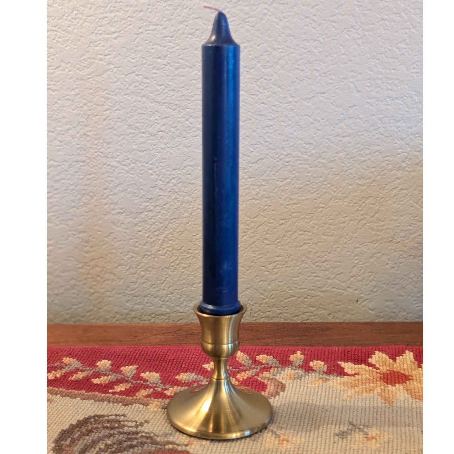 Small Brass Felt Bottom Candle Stick (Candle Not Included)