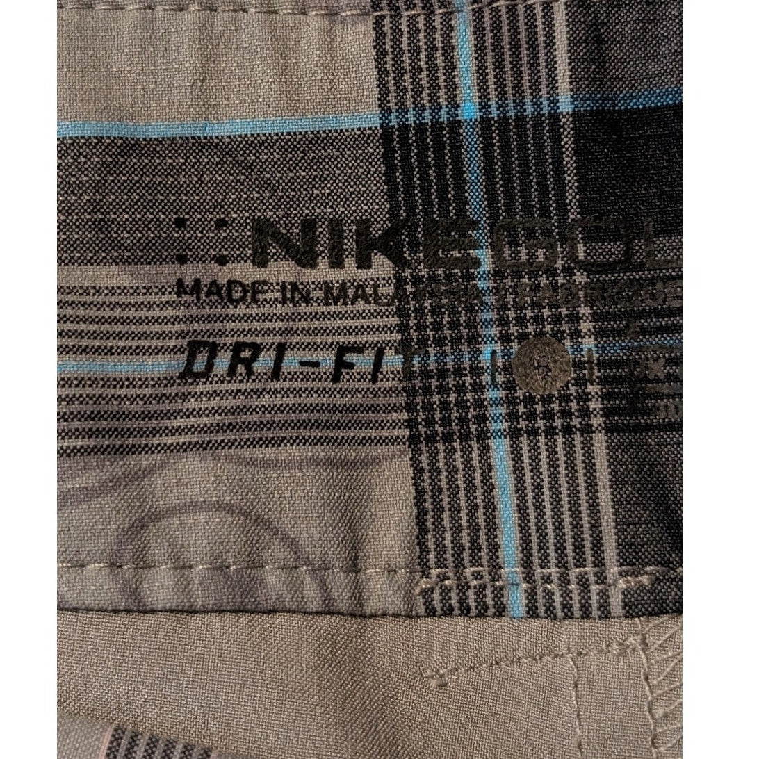 Nike Gray Blue Plaid Dri-Fit Golf Skort Womens Size 6