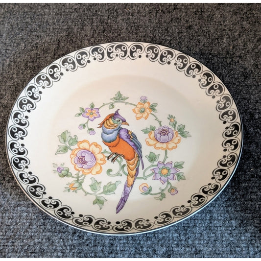 Rare Vintage Z. S. & Co. Bavaria Art Deco Exotic Bird Plate 1944