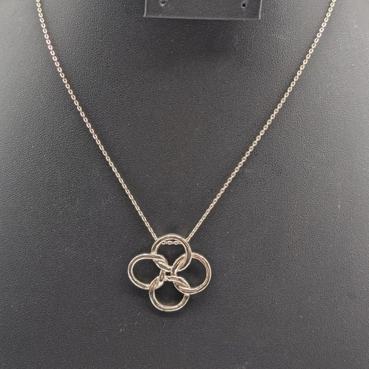 925 Sterling Silver Celtic Knot 1" Pendant 16" Necklace